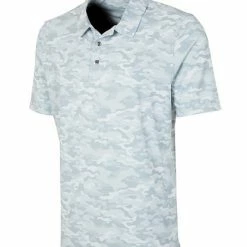 Men's Golf Apparel Sunice Martin Camo Print Short Sleeve Polo