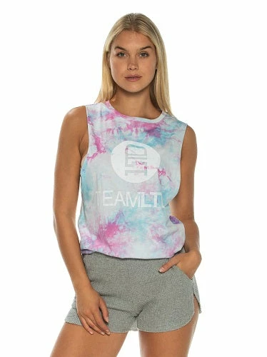 Women's Lifestyle Apparel TeamLTD Berrie Tie Dye Logo Tank 4 Women's Lifestyle Apparel TeamLTD Berrie Tie Dye Logo Tank