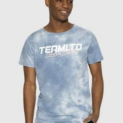 Men's Lifestyle Apparel TeamLTD Blue Tie Dye Vice Tee