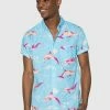 TeamLTD Blue Dolphin S/S Button Up