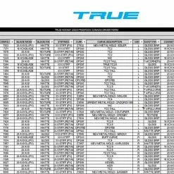 True NHL Pro Stock Left Hand 40 True NHL Pro Stock Left Hand