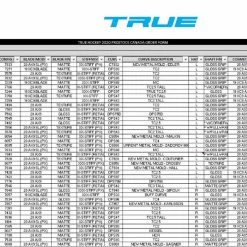 True NHL Pro Stock Right Hand Senior Sticks