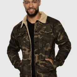 TeamLTD Sherpa Lumberjacket Camo Men's Jackets
