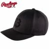 Rawlings Black Clover Fitted - Black-Out Baseball Apparel