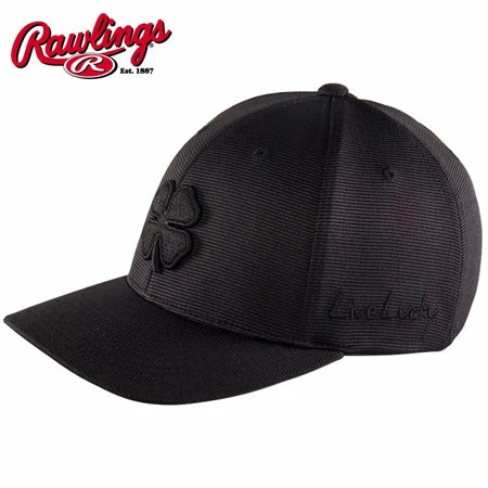 Rawlings Black Clover Fitted - Black-Out Baseball Apparel 3 Rawlings Black Clover Fitted - Black-Out Baseball Apparel