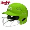 Batting Helmets Rawlings Coolflo Highlighter W/Mask