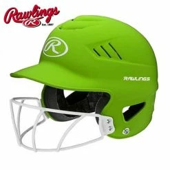 Batting Helmets Rawlings Coolflo Highlighter W/Mask