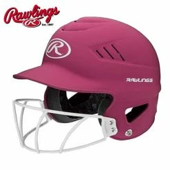 Batting Helmets Rawlings Coolflo Highlighter W/Mask 9 Batting Helmets Rawlings Coolflo Highlighter W/Mask