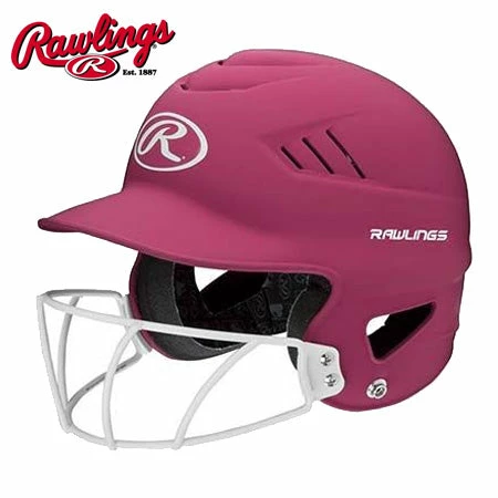Batting Helmets Rawlings Coolflo Highlighter W/Mask 5 Batting Helmets Rawlings Coolflo Highlighter W/Mask