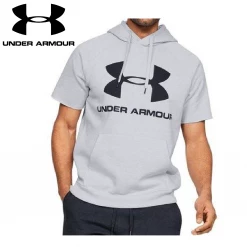 Under Armour Rival Short Sleeve Hoodie Men's Lifestyle Apparel