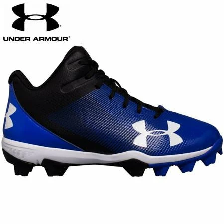 Clearance Men's Ball Shoes Under Armour Leadoff '19 Mid - Black/Blue 3 Clearance Men's Ball Shoes Under Armour Leadoff '19 Mid - Black/Blue