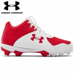 Junior Baseball Under Armour Leadoff '22 Mid - White/Red Jr.