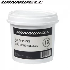 Winnwell Hockey Training Pail Of 18 Pucks