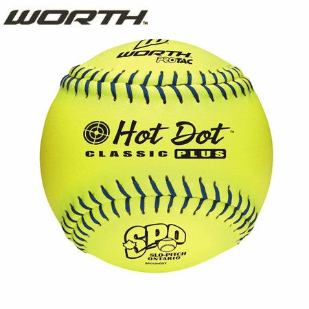 Worth 12" Hot Dot (Dozen) SPO Baseballs 3 Worth 12" Hot Dot (Dozen) SPO Baseballs